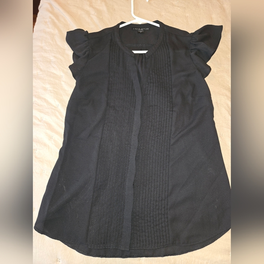 Women's Black Blouse Size Small by Simply Styled